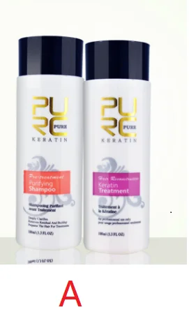 Бразильский Кератиновый лечебный шампунь PURC для восстановления поврежденных