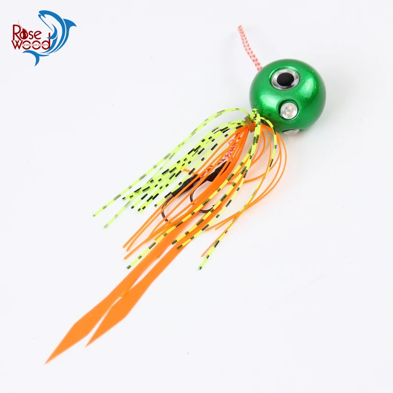 Палисандр 3D глаза большой приманка со свинцовым рыболовная 3 цвета 95 г Jig Head с