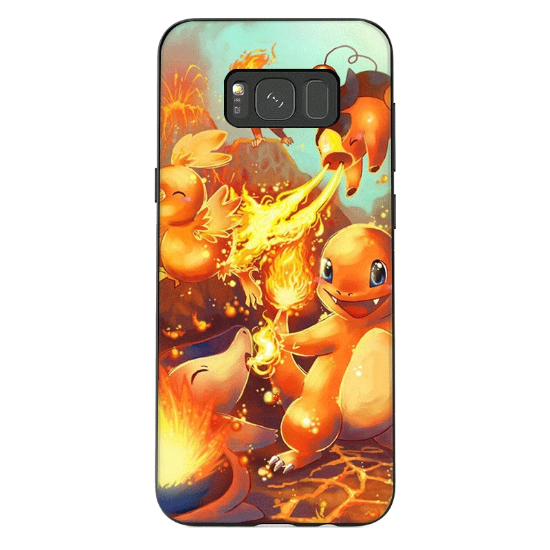 Мобильный Силиконовый чехол для телефона для samsung J6 A70 A60 A50 A40 A30 A20 A10 A9 A8 A7 6 A5 A3 крышка покемонов персонажей сумка в форме ракушки