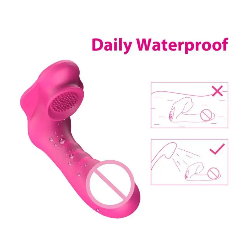 G-Spot Dildo 7 Frequency Wearable Butterfly Licking Vibrator G-spot USB Rechargeable Wireless Clitoris Stimulation Massager | Красота и