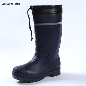 Сапоги Aleafalling мужские, теплые, водонепроницаемые, до колена