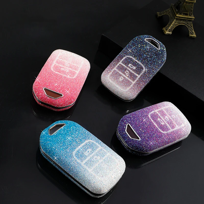 

Чехол для автомобильного ключа для Honda Civic HR-V CRV Odyssey Pilot Accord 2013-2017, подходит для освобожденных автомобильных аксессуаров, оболочка с кольцом