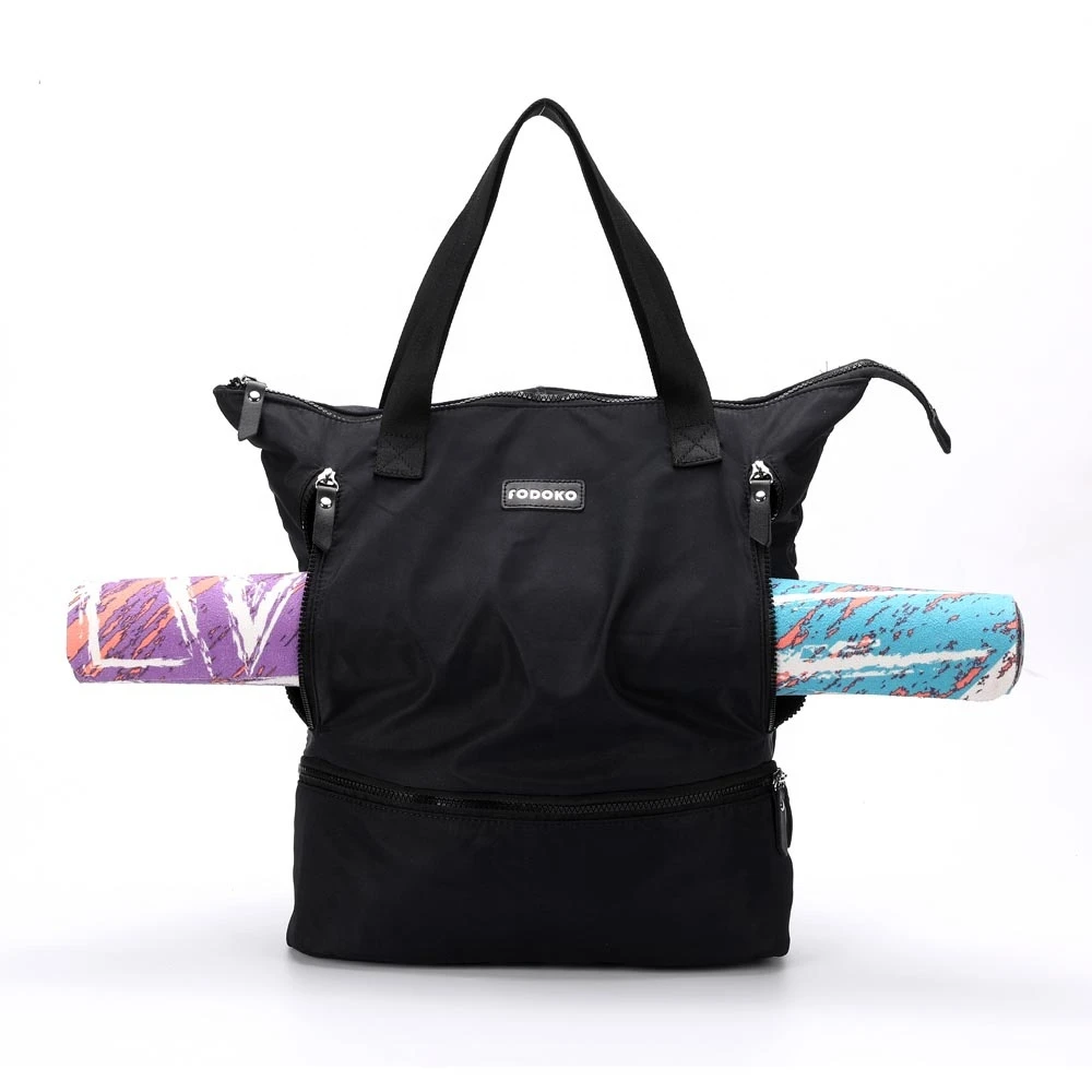 

New Canvas Yoga Bag 33X10X44CM Large Capacity Luggage Bag Portable Leisure Fitness Sports Bag Fashion Customizable Logo