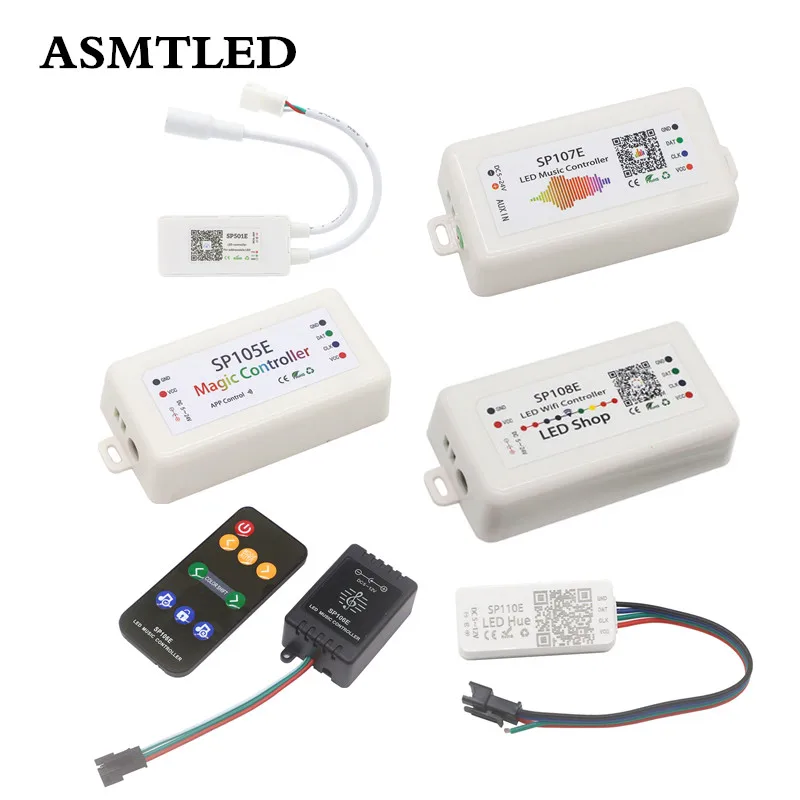 Светодиодный WiFi Bluetooth музыкальный контроллер SP105E SP106E SP107E SP108E SP501E SP110E адресуемый