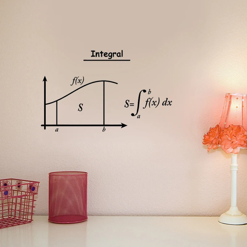 Встроенная математическая настенная наклейка символы математика домашний декор