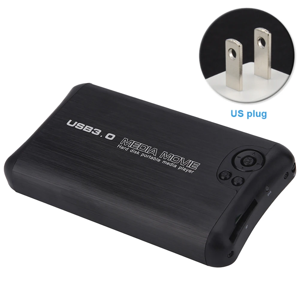 Autoplay 1080P USB3.0 медиаплеер с поддержкой MKV Music U Disk AV выход Full HD 2 5 дюймов HDD видео