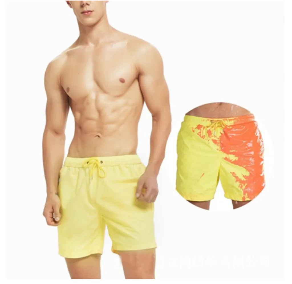 Мужские летние пляжные шорты меняющие цвет с чувствительностью к температурам