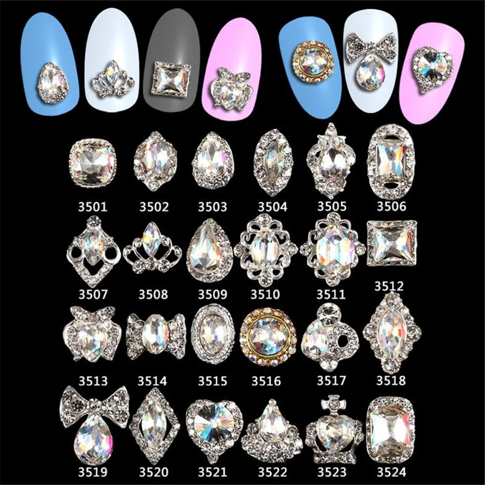 MAFANAILS 10 шт. 3501 3524 ногтей K9 стекло камень страз стразы для дизайна 3d украшение