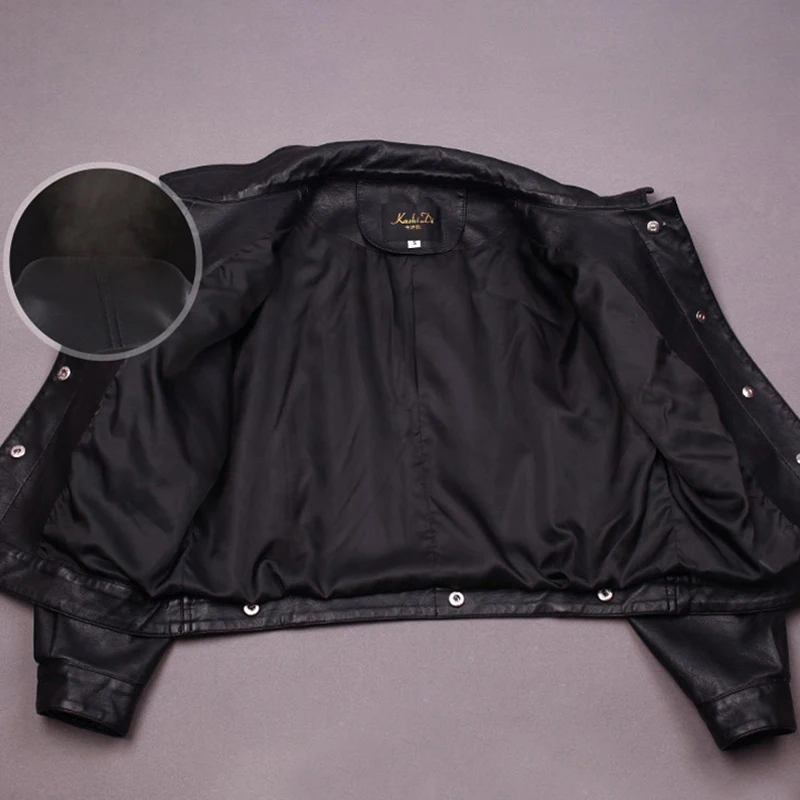 

Autumn 2019 Women Jacket Pu Leather Long Sleeve Streetwear Jacket Casual Single Breasted Button Korean Jacket Short Coat Female