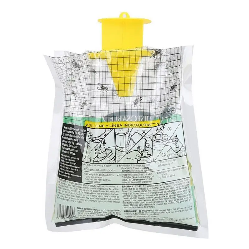 

Fly Trap Catcher Bug Mosquito Killer Moth Insect Killer Pest Control Products Disposable Plastic Hanging Bait Bag Garden Supplie