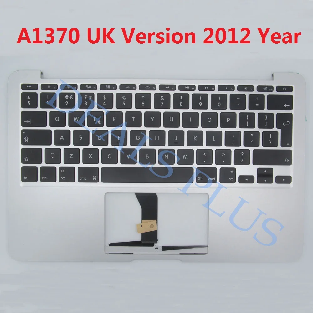 

New UK French Portuguese Spanish Germany Topcase For Macbook Air A1370 A1465 Palmrest with Keyboard with Backlight 2012 Year