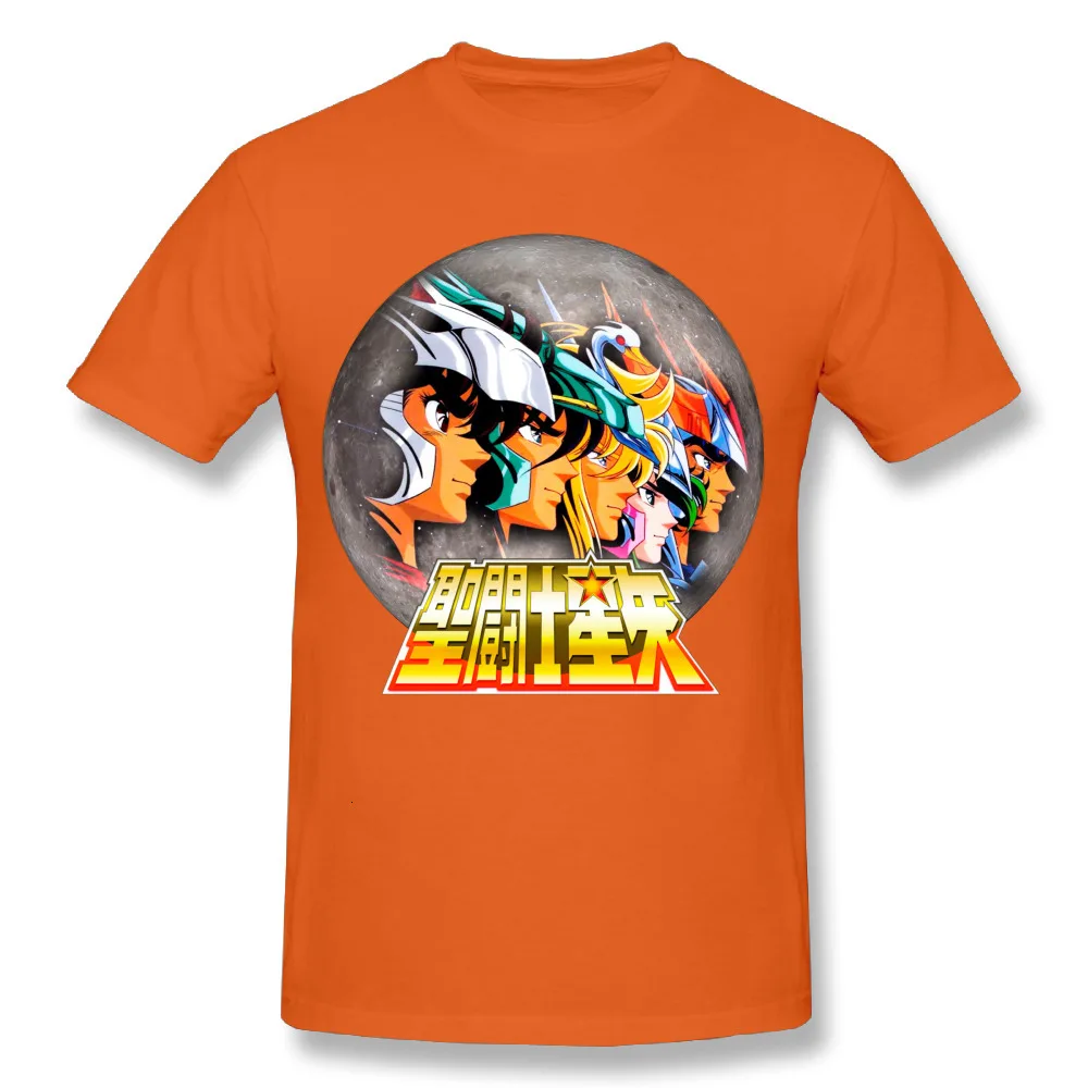 Orange Один yona Новинка мальчик святая Сейя мистическая одежда "Рыцари зодиака" футболка классического японского аниме мультфильм уникальный дизайн футболка - Цвет: Orange