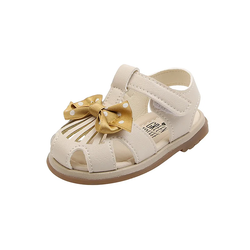 

Toddler Baby Girl Shoes Summer Soft Bottom Anti-Slip First Walkers Breathable Princess Sandals Newborn Bowknot Beach Sandalias