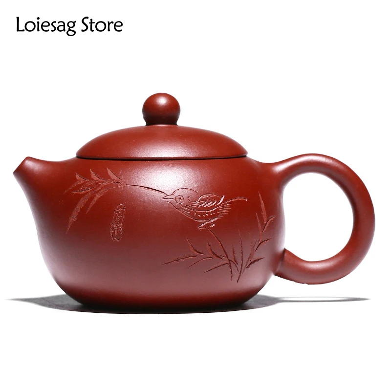 

170ml Chinese Yixing Purple Clay Teapots Raw Ore Dahongpao Xishi Teapots Home Zisha Beauty Kettle Customized Tea Set Supplies