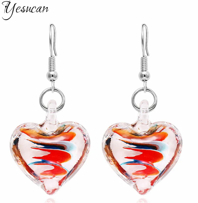 Коллекция 2022 года индивидуальный стиль ожерелье серьги любовь сердце цветные