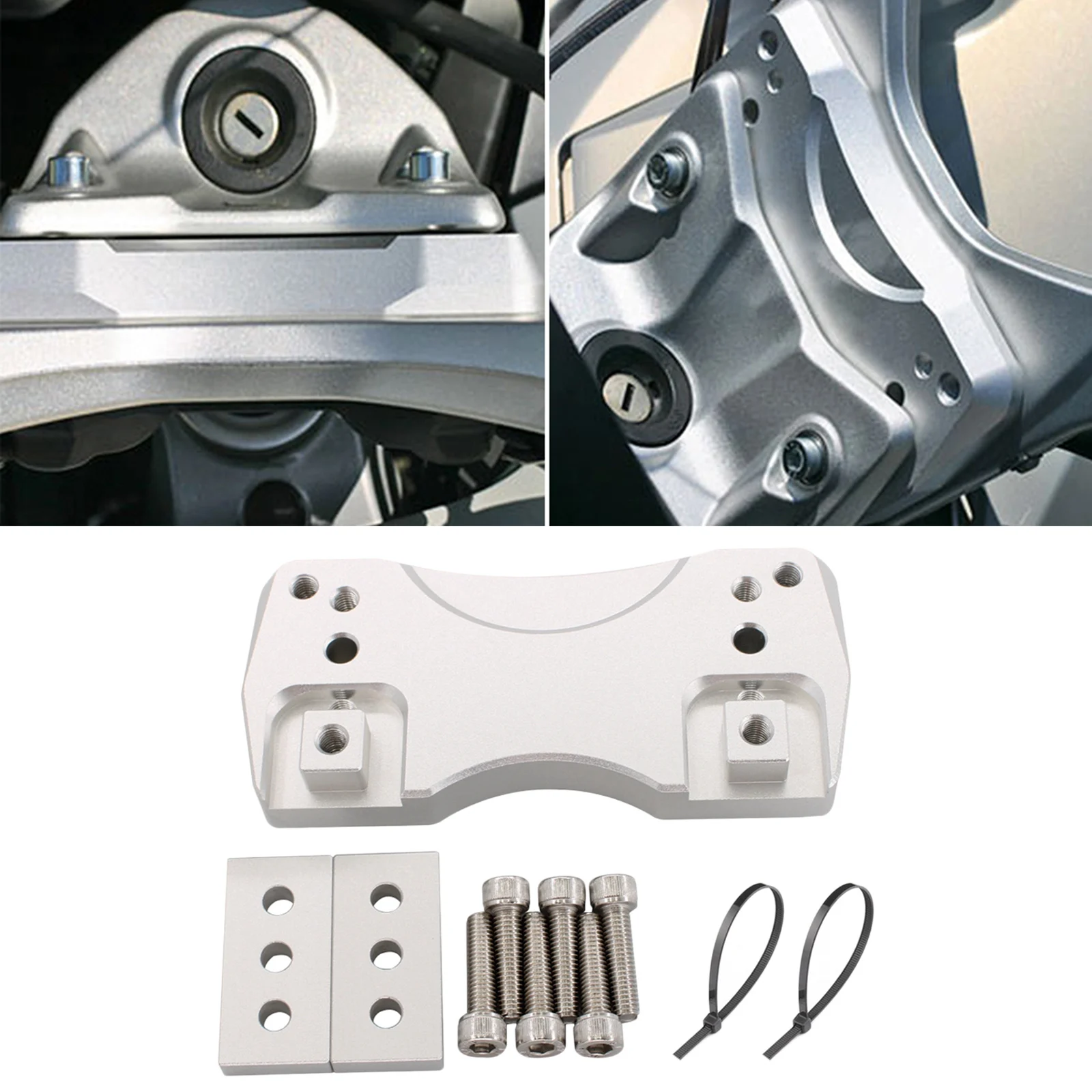 

Aluminum Handlebar Risers Kit for K1200GT 2005-2008 30mm Rearward