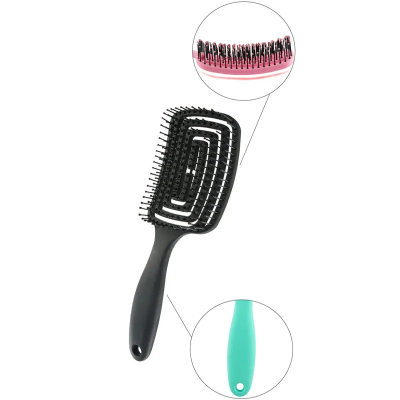 Hair Detangling Comb Anti-Static Scalp Massage Wet Dry Combs For Women Professional Salon Home Use Hairdressing Brush | Красота и