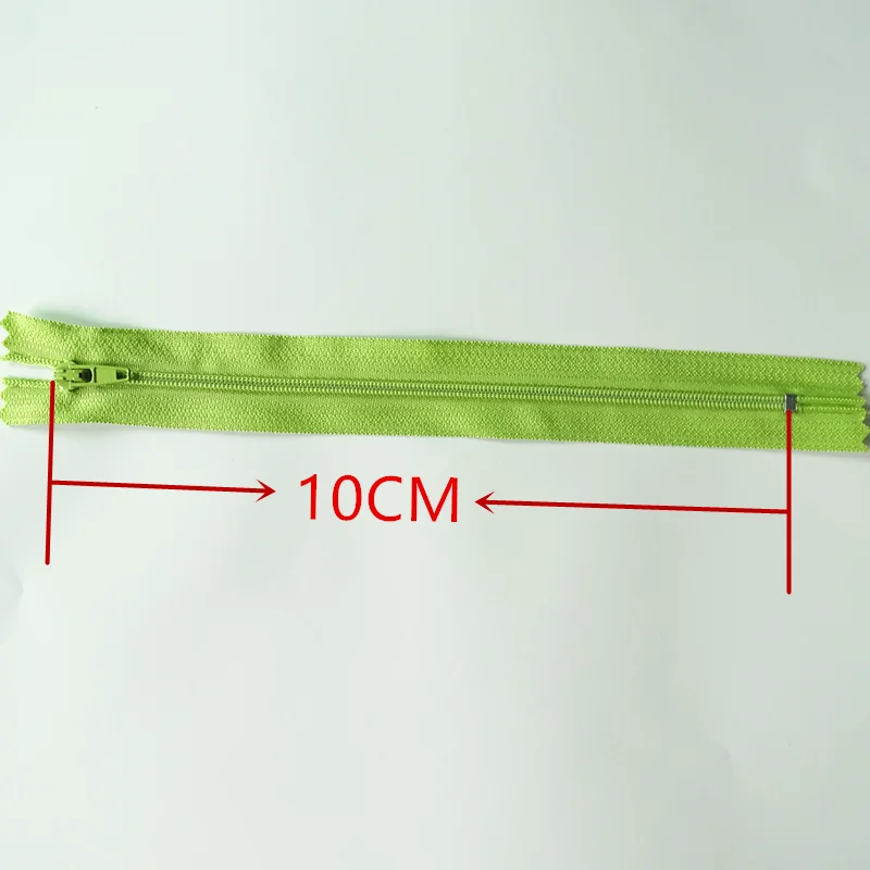 

10Cm 20Color 100Pcs 3# (4 Inches) Closed Nylon Coil Zipper Tailor Sewing Process Optional