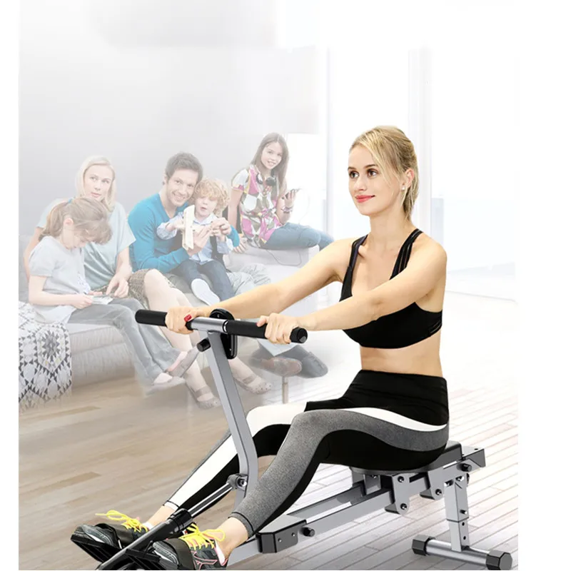 

2020 Brand New Indoor Foldable Rowing Machine With 12 Adjustable Resistance Home Gym Rowe Workout Fitness Equipment