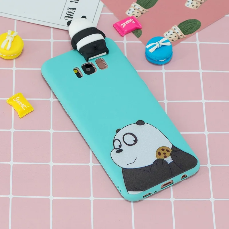 3D Rabbit Bear Stand Toys Cartoon S10 Case For Samsung S8 S9 Plus S10e Lite Unicorn Cover |