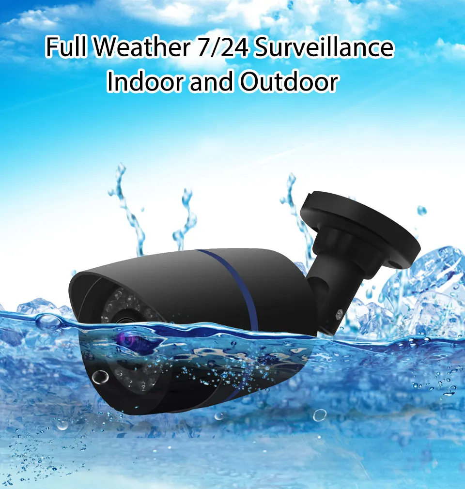 HD камера 1080P аналоговая AHD 2.0MP наружная Водонепроницаемая ИК ночного видения домашняя Камера видеонаблюдения для AHD DVR система Комплект ABS