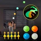 Антистрессовые мячи, 4 шт., 1 шт., Рогатка, Цыпленок, светящиеся мячи для снятия стресса, клейкие шарики, шарики для сквоша, игрушки для детей и взрослых