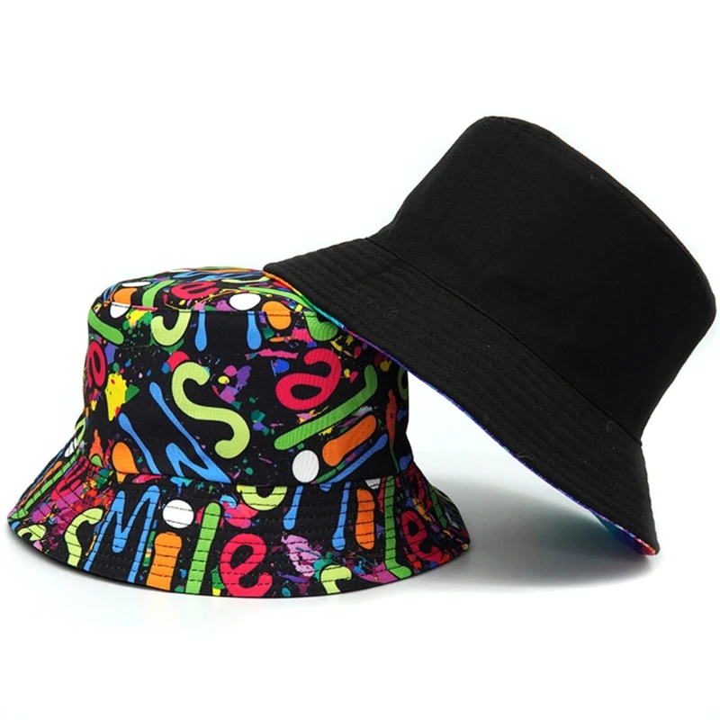

Шляпа от солнца M2EA для мужчин и женщин, цветная Панама для путешествий с граффити, не Антибликовая, с УФ-защитой, летняя, аксессуар
