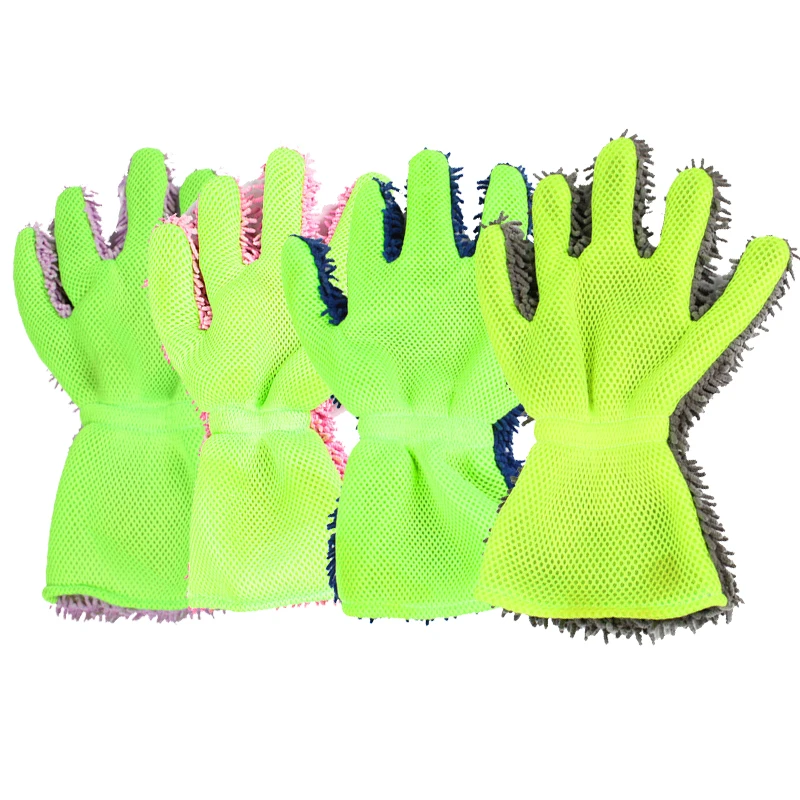 Щетка для чистки автомобиля перчатки мытья 5 пальцев мягкие многофункциональные