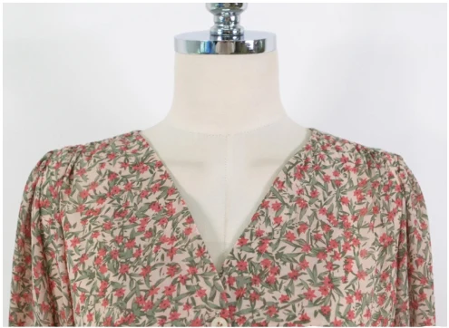 Платья размера плюс осень 2019 новые женские с цветочным принтом подкладкой милое