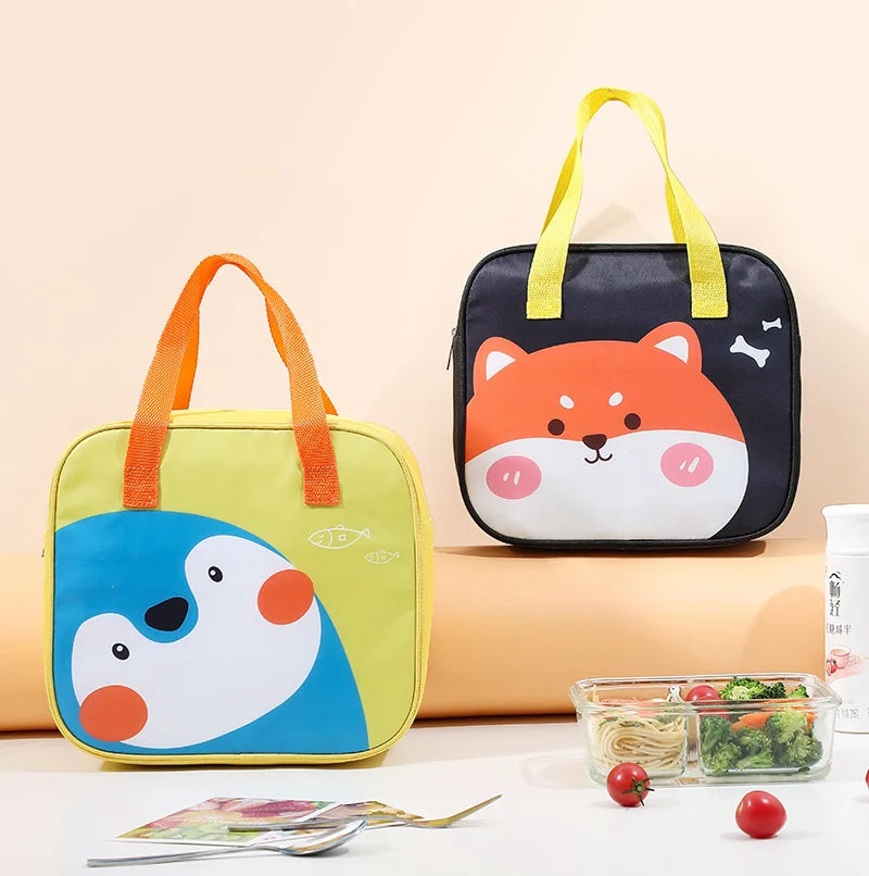 

Вместительный квадратный милый Ланч-бокс, сумки, новая мультяшная сумка для бенто, уличная зимняя сумка для льда, сумка для ланча
