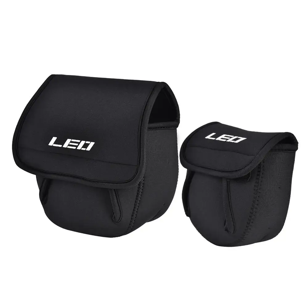 LEO 2 Size Fishing Reel Bag Waterproof Spinning Protective Cover Pouch with Adjustable Fastener Tape | Спорт и развлечения