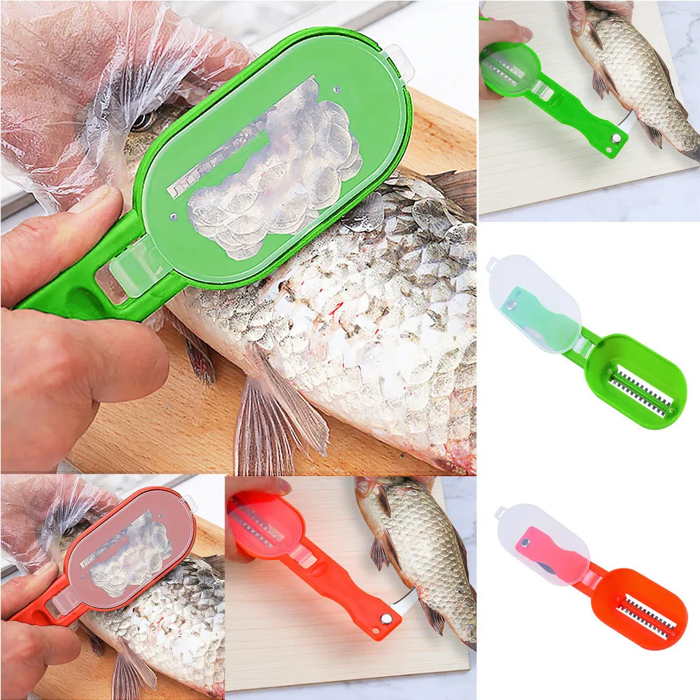 Новый практичный скребок для удаления рыбной чешуи кухонный инструмент