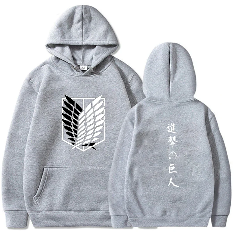

Attack on Titan Fashion Animation Hoodies Pullovers Tops Unisex Clothes S-3XL