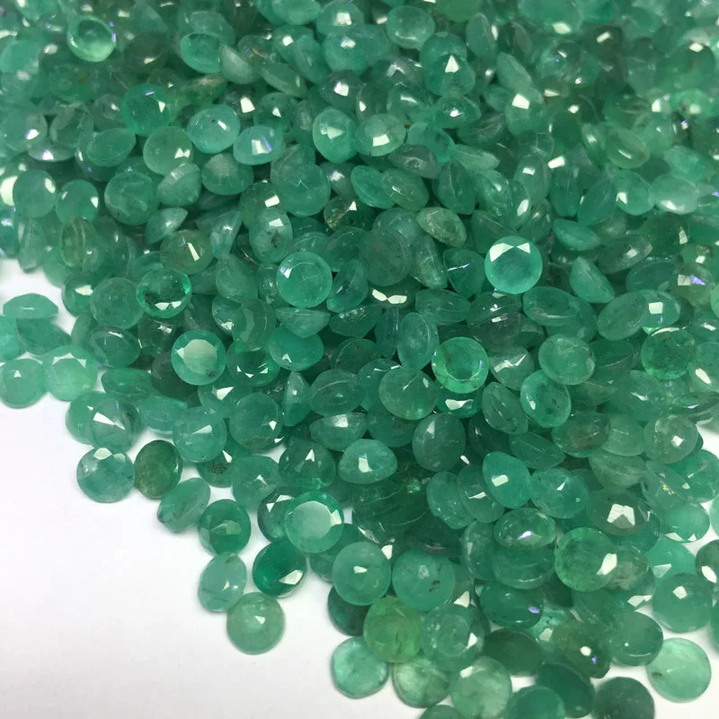 CSJ Настоящее натуральное изумруд свободный драгоценный камень 1 шт Берил