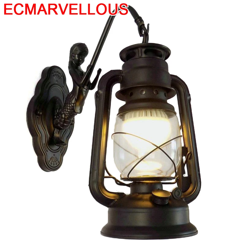 Декоративный светильник для ванной комнаты настенный с аппликацией спальни