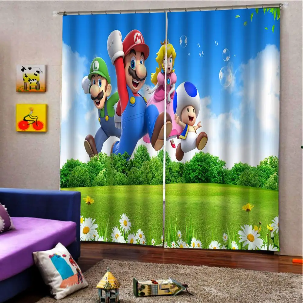 

High quality custom 3d curtain fabric Beautiful Photo Fashion Customized 3D Curtains cartoon curtains kids curtain