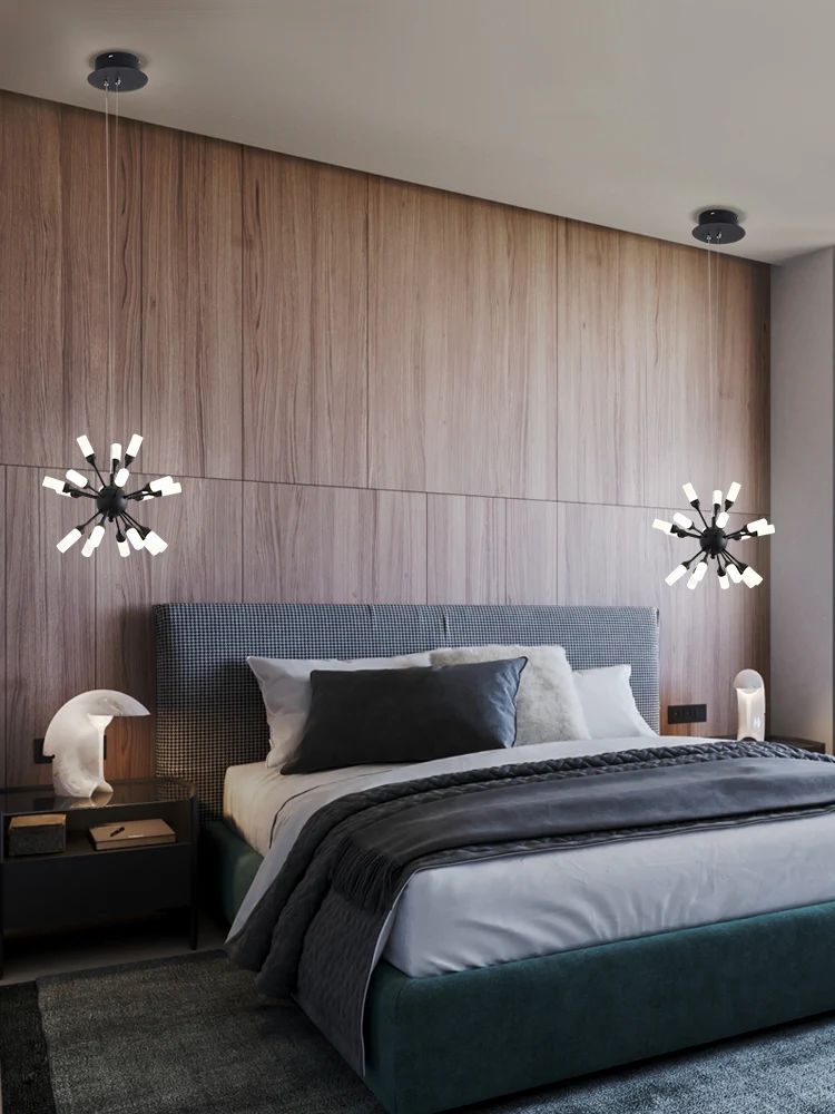 Modern Led Lamp Design Chandelier CeilingLiving Black Room Bedroom Dining Light Fixtures Decor Home Lighting Lights | Лампы и