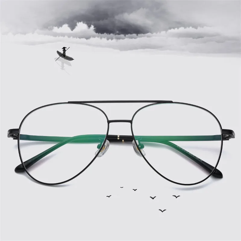 Zerosun авиационные очки оправа для мужчин и женщин негабаритные винтажные мужские
