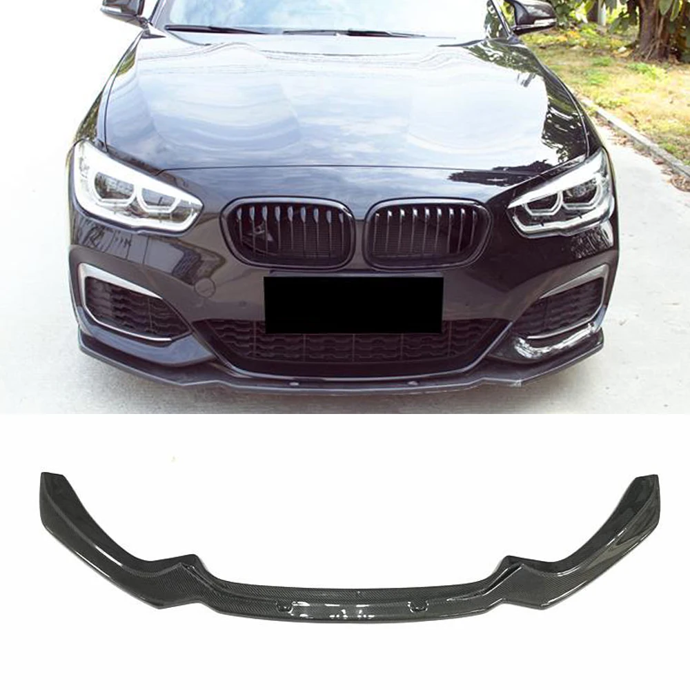 Для BMW F20 F21 M спортивный передний бампер из углеродного волокна спойлер фартук для
