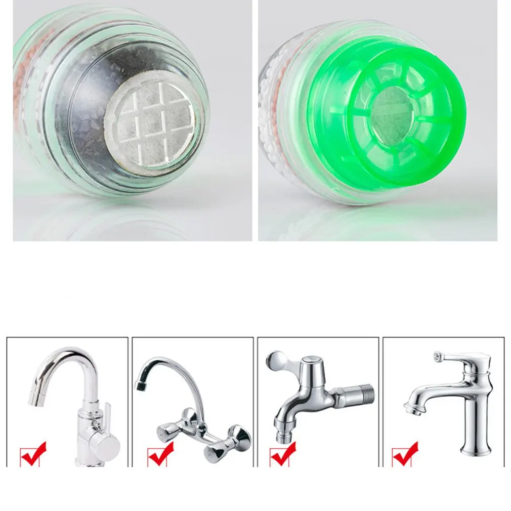 Universal Kitchen Faucet Filter Portable Tap Water Purifier Home Activated Carbon Multilayer |