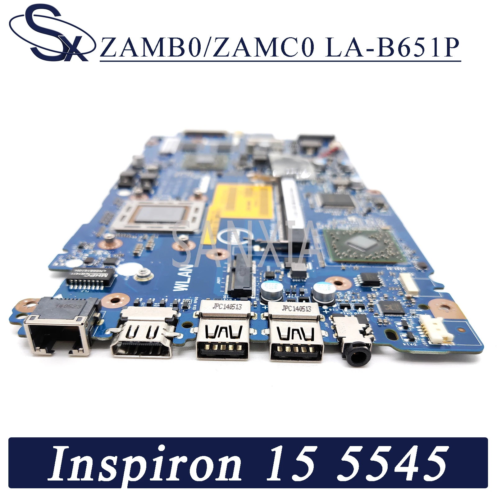 KEFU ZAMB0/ZAMC0 LA B651P материнская плата для ноутбука Dell Inspiron 15 5545 оригинальная A10 7300 R7