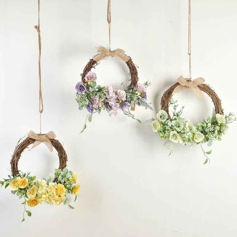 Свадебная гирлянда домашний декор ротанговая реквизит для фотографий венок