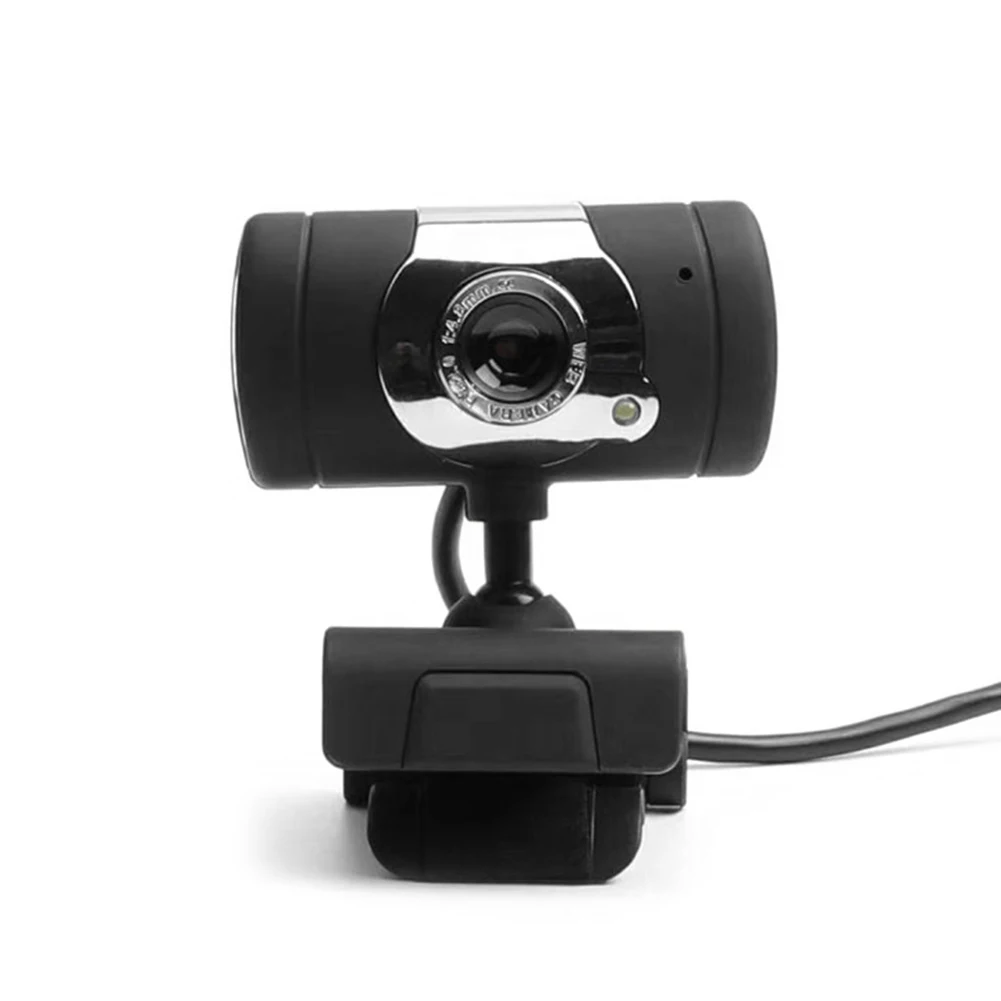 

USB 2.0 HD Webcam Clip-on Web Camera with Microphone 360 Rotatable School Office Working Accessories for Computer