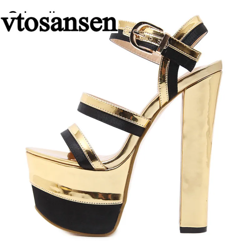 Jual Sepatu Wanita Hak Tinggi Sandal Seksi Musim Panas Sepatu Pesta Wanita Warna Campur Sepatu Pernikahan Tali Pergelangan Kaki Platform Filas Anak Perempuan
