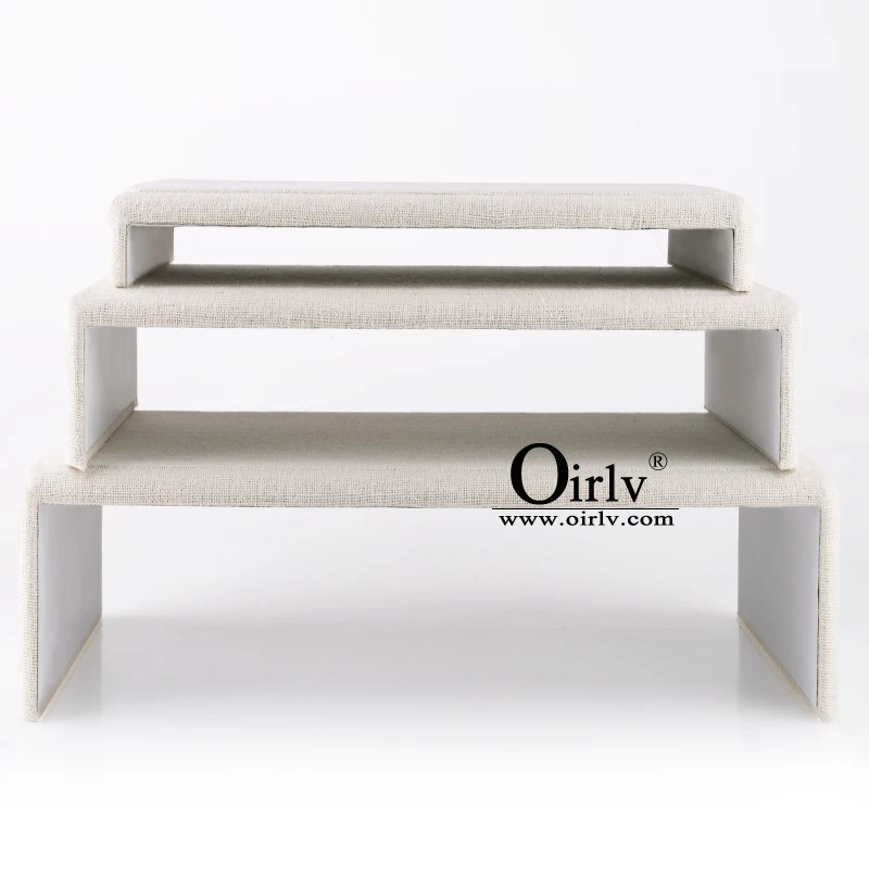 

Oirlv 3Pcs/Set Simple Chair Shape Jewelry Display Stand Ring Bracelet Pendant Holder Organizer for Counter Jewelry Display