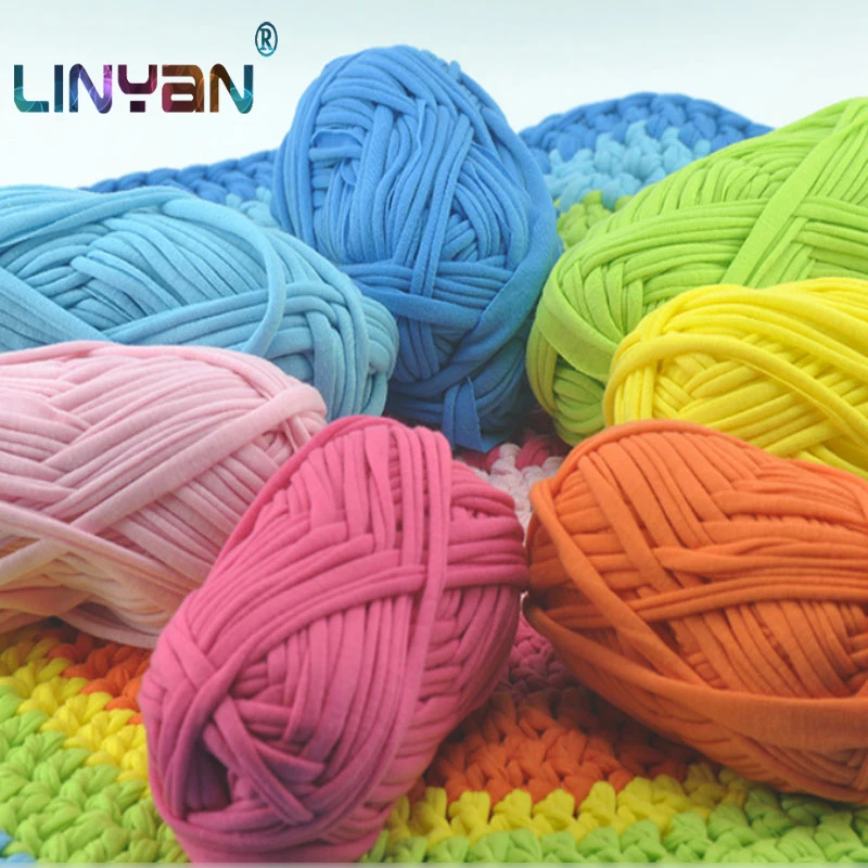 [2 мяча * 100 г] 100% лавсановая трикотажная пряжа для ручного вязания и крючком