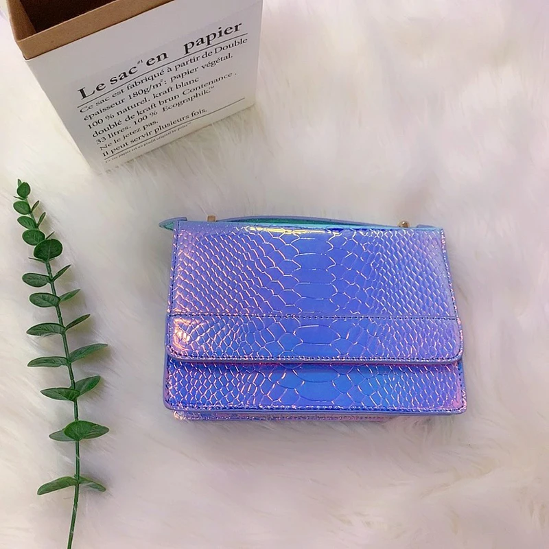 Сумка женская квадратная разноцветная 2021 г. |