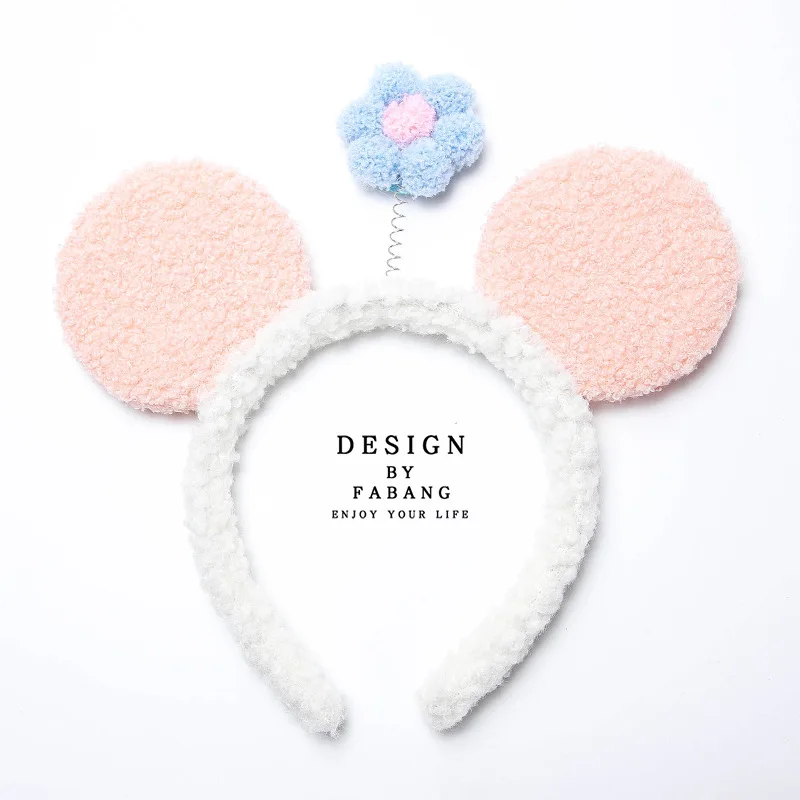 1PCS Cute Sun Flower Hair Holder Hairbands Fleece Bow Animal Ears Headband For Women Girls Turban Fashion Accessories | Дом и сад