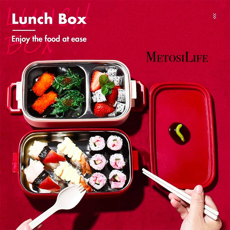 Двойная миска для супа из нержавеющей стали микроволновой печи в простом стиле |