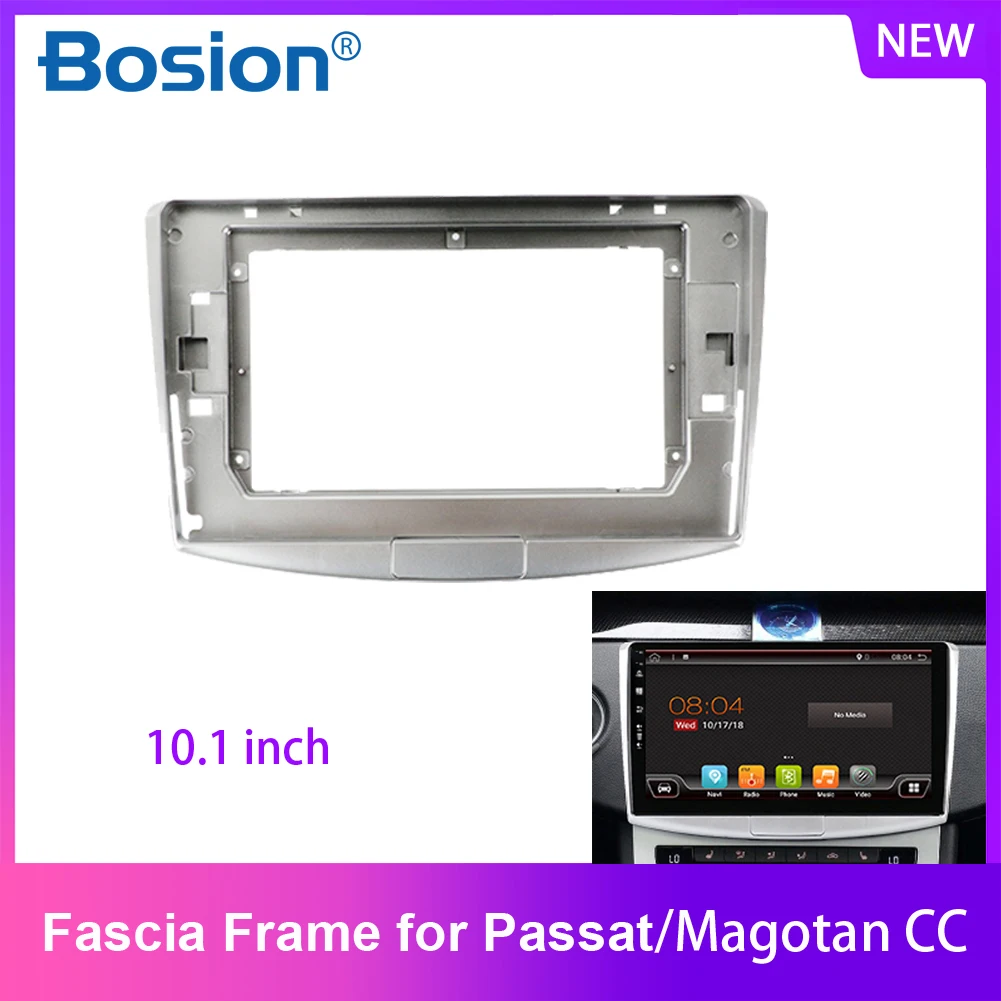 

Автомобильная стереосистема с рамкой для передней панели, Модифицированная навигация с большим экраном 10,1 дюйма для Volkswagen Passat B7 B6 CC, компле...